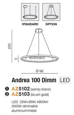 Подвесной светильник Azzardo ANDREA 100