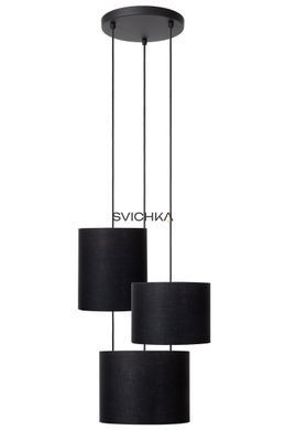 Підвісний світильник Lucide MAYA &Oslash; 46 cm 3xE27 Black, BLACK, Золотий, Чорний