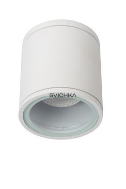 Стельовий точковий світильник для ванної Lucide AVEN &Oslash; 9 cm 1xGU10 IP65 White, WHITE, Білий, Білий