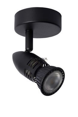 Стельовий точковий світильник Lucide CARO &Oslash; 9 cm 1xGU10 Black, BLACK