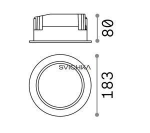 Ideal Lux BASIC ACCENT 30W 4000K - WHITE 193380