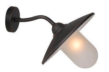 Настінний світильник для дому/вулиці Lucide ARUBA 1xE27 IP44 Rust Brown, Rust Brown, Матовий