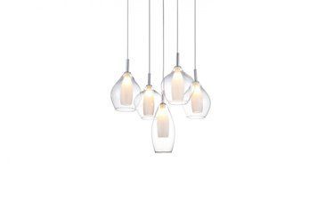 Підвісний світильник AZzardo Amber Milano AZ3076 clear, Хром, Прозорий