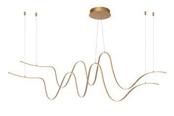 Підвісний світильник Lucide LAMBADA LED Dim. 2x55W 2700K/3200K Matt Gold / Brass, Matt Gold / Brass, Matt Gold / Brass, Matt Gold / Brass