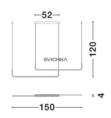 Підвісний світильник Nova luce STRITA, Black