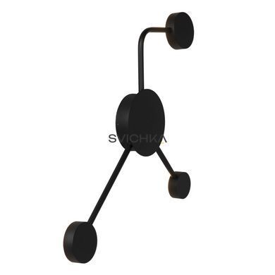 Настінний світильник Lucide JAYDEN LED 3x3,3W 3000K Black, BLACK