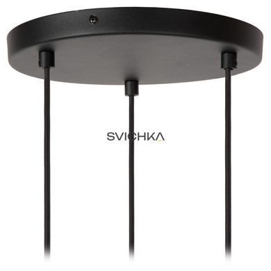 Підвісний світильник Lucide MAYA &Oslash; 46 cm 3xE27 Black, BLACK, Золотий, Чорний