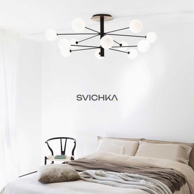 Люстра Ideal Lux Cosmopolitan pl12, Black/White
