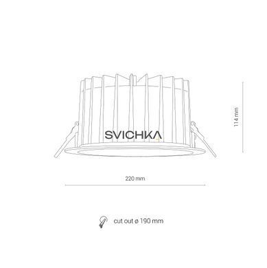 Врезной точечный светильник Nowodvorski CL KEA 40W 3000K, White