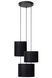 Підвісний світильник Lucide MAYA &Oslash; 46 cm 3xE27 Black, BLACK, Золотий, Чорний