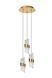 Подвесной светильник Lucide KLIGANDE &Oslash; 25 cm LED Dim. 3x8W 2700K Matt Gold / Brass, Matt Gold / Brass, Прозрачный, Matt Gold / Brass