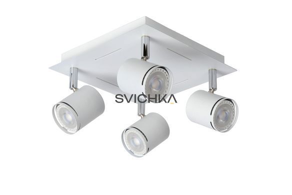 Стельовий точковий світильник Lucide RILOU LED Dim. GU10 4x5W 3000K White, WHITE