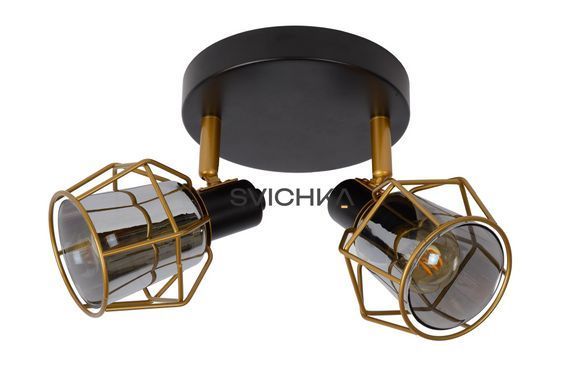Потолочный точечный светильник Lucide NILA 2xE14 Black