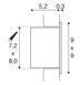 Встраиваемый светильник SLV FRAME LED 230 В BASIC, белый
