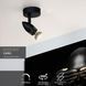 Стельовий точковий світильник Lucide CARO &Oslash; 9 cm 1xGU10 Black, BLACK