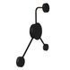 Настінний світильник Lucide JAYDEN LED 3x3,3W 3000K Black, BLACK