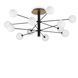 Люстра Ideal Lux Cosmopolitan pl12, Black/White, Белый; черный, Прозрачный, Черный, Белый