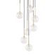 Подвесной светильник TK Lighting NILOS 7, Black/Gold