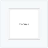 Рамка 1-постова LIVOLO, загартоване скло, біла, 80&times;80 мм (VL-P7E-2W)