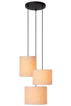 Підвісний світильник Lucide MAYA &Oslash; 46 cm 3xE27 Cream, Cream, Білий, Кремовий