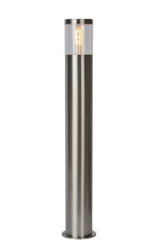 Вуличний стовпчик Lucide FEDOR 1xE27 IP44 Satin Chrome, Satin Chrome