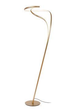 Торшер Lucide SARDANA &Oslash; 44 cm LED Dim. 1x28W 2700K Matt Gold / Brass, Matt Gold / Brass, Matt Gold / Brass, Прозорий, Прозорий