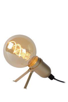 Настільна лампа Lucide PUKKI LED E27 1x5W 2200K Matt Gold / Brass, Matt Gold / Brass