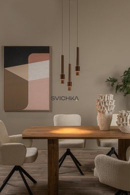Підвісний світильник Lucide MARGARY &Oslash; 28 cm LED Dim. 3x4W 2700K Coffee, Coffee