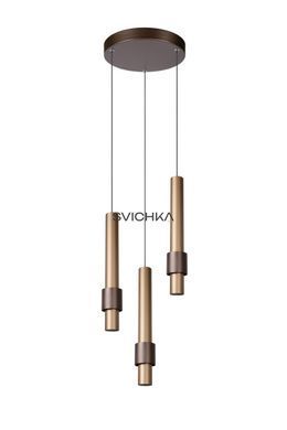 Підвісний світильник Lucide MARGARY &Oslash; 28 cm LED Dim. 3x4W 2700K Coffee, Coffee