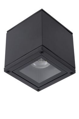 Потолочный точечный светильник для ванной Lucide AVEN 1xGU10 IP65 Black