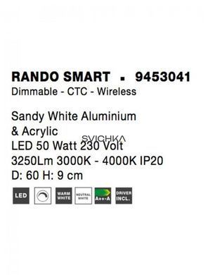 Накладной светильник Nova luce Rando Smart