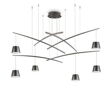 Підвісний світильник Ideal Lux Fish sp6, Black, Чорний, Чорний, Чорний