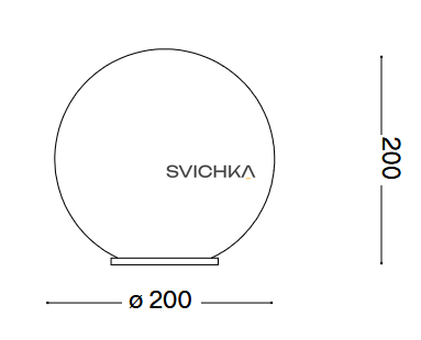 Декоративный сетильник Ideal Lux Sole pt1 d20