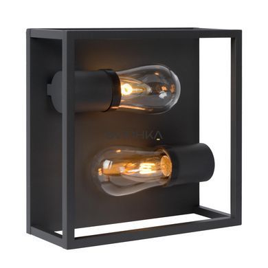 Потолочный светильник для ванной Lucide CARLYN 2xE14 IP54 Black