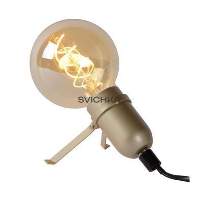 Настільна лампа Lucide PUKKI LED E27 1x5W 2200K Matt Gold / Brass, Matt Gold / Brass