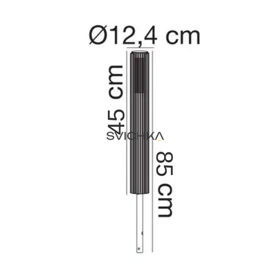 Вуличний стовпчик Nordlux Aludra 45, Aluminium