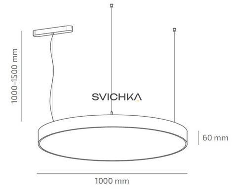 Підвісний світильник Barvanor UMBRELLA, 1000 мм, 4000K, White