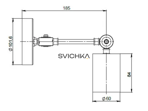 Бра Pikart Simple, Brass