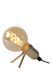 Настільна лампа Lucide PUKKI LED E27 1x5W 2200K Matt Gold / Brass, Matt Gold / Brass