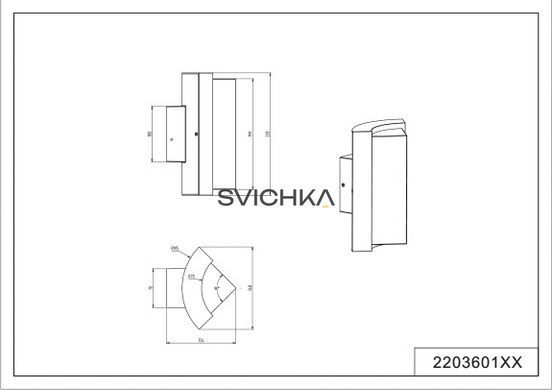 Вуличний світильник Trio Suez 220360142, Сірий, Білий