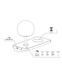 Настенный светильник Faro NIKO PC Right, White, Белый, Бежевый, Белый, Белый
