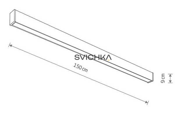 Накладний світильник Nowodvorski Outline L, Black