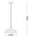 Подвесной светильник Ideal Lux Moby Чёрный 093659
