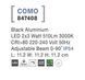 Настенный светильник Nova Luce Como, Black
