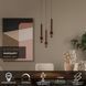 Підвісний світильник Lucide MARGARY &Oslash; 28 cm LED Dim. 3x4W 2700K Coffee, Coffee