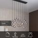 Підвісний світильник Lucide TEARS LED Dim. G4 16x1,5W 3000K Black, BLACK, Димчатий, Димчатий