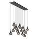 Підвісний світильник Lucide TEARS LED Dim. G4 16x1,5W 3000K Black, BLACK, Димчатий, Димчатий