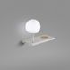 Настенный светильник Faro NIKO PC Right, White, Белый, Бежевый, Белый, Белый