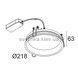 Точечный светильник Delta Light DIRO SBL L 202 297 83 W