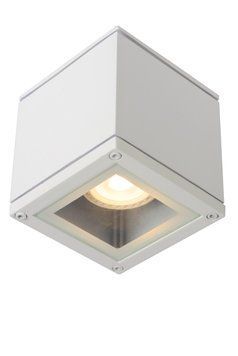 Стельовий точковий світильник для ванної Lucide AVEN 1xGU10 IP65 White, WHITE, Білий, Білий